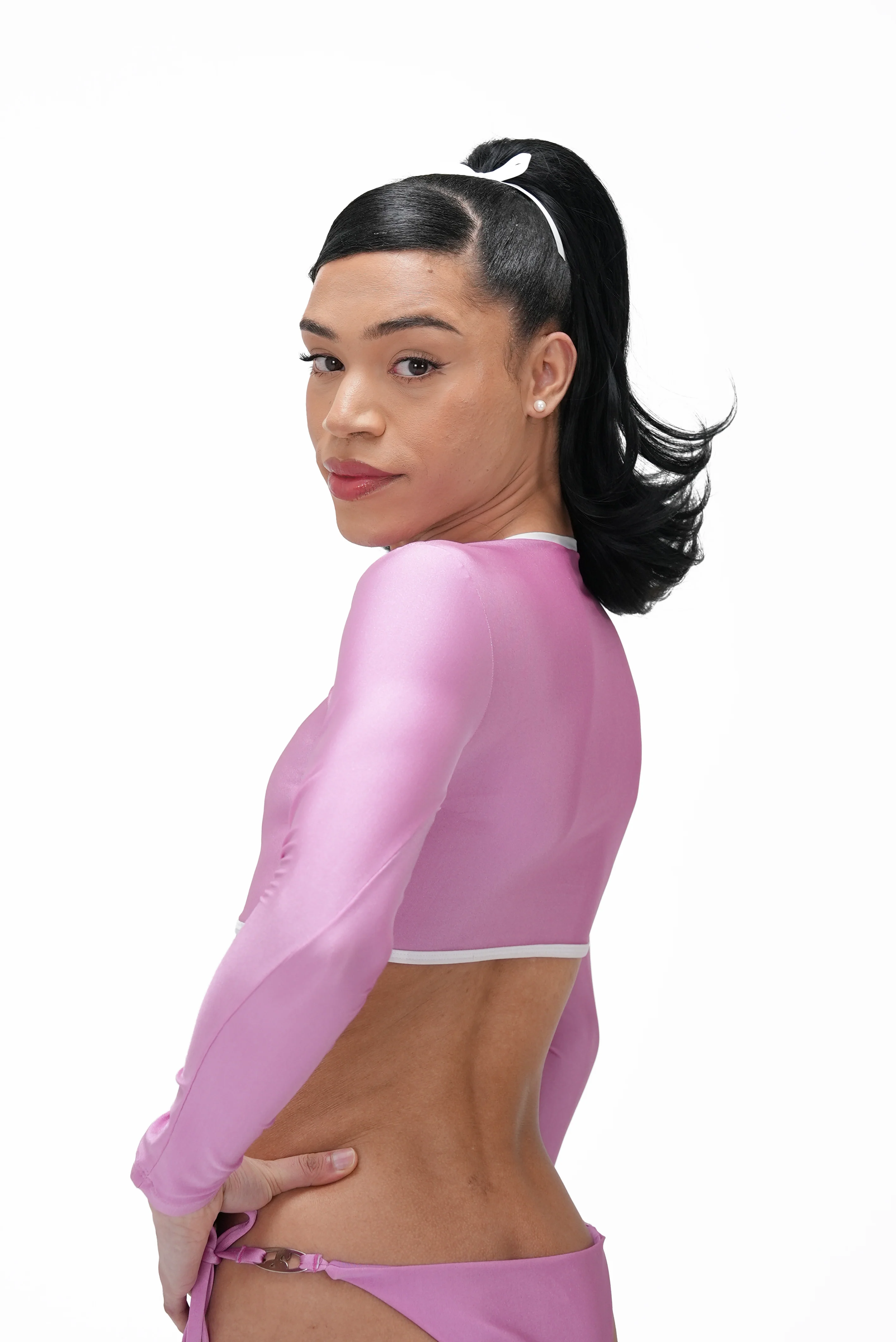 Fuchsia Swim Long Sleeve - Image 3